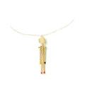 Tory Burch Matchstick Person pendant necklace - Gold