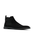 BOSS elasticated-panels suede boots - Black