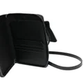 Emporio Armani neck strap logo wallet - Black