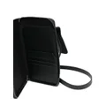 Emporio Armani neck strap logo wallet - Black