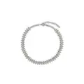 Saint Laurent studded chain choker necklace - Silver