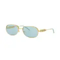 Casablanca square-frame sunglasses - Gold