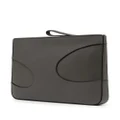 Ferragamo cut-out leather laptop bag - Grey