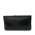Ferragamo cut-out detail leather portfolio case - Black