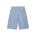 Fendi Kids FF-print logo-embroidered shorts - Blue