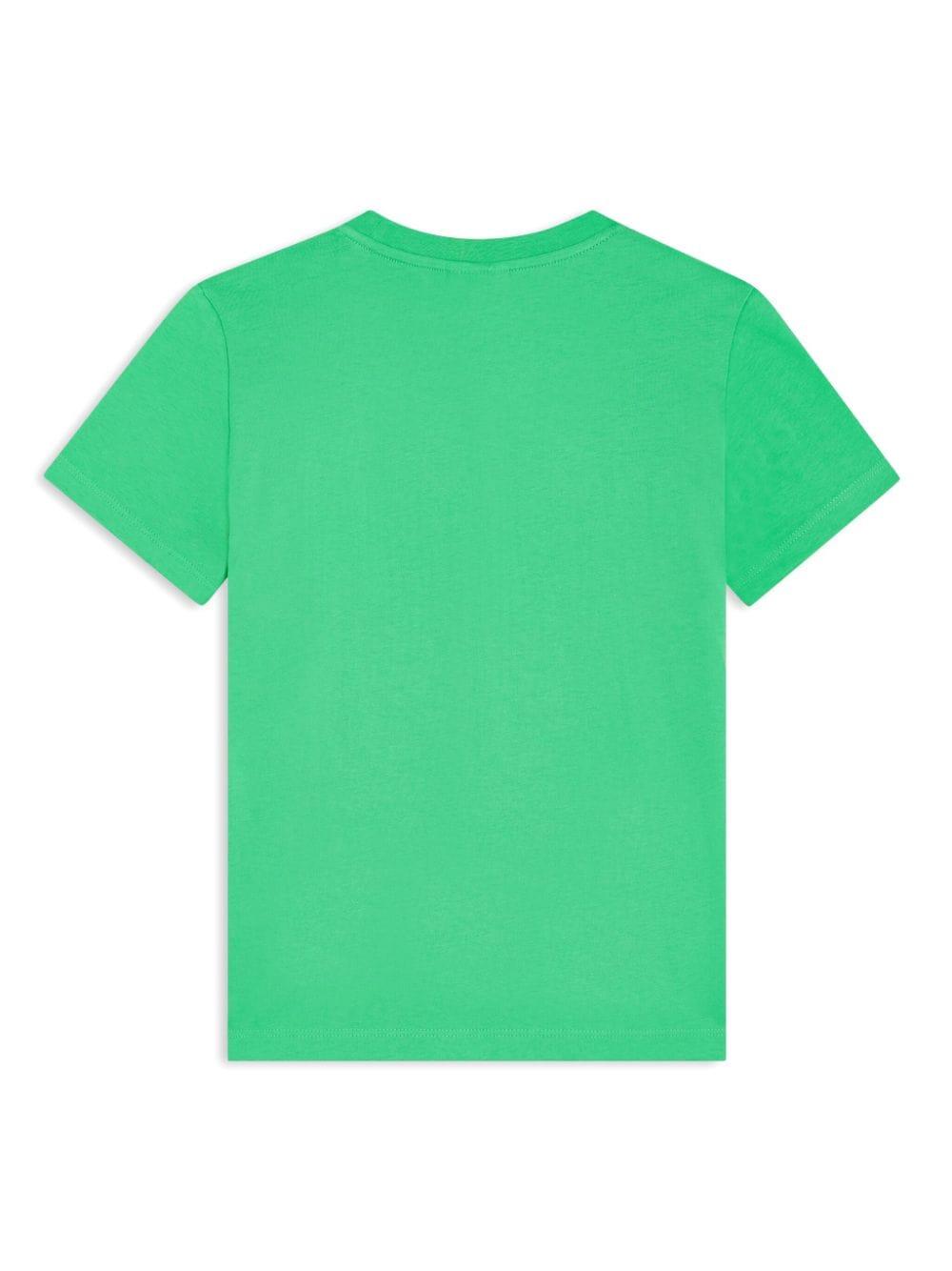 Lacoste logo-embroidered crew-neck T-shirt - Green
