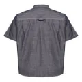 Alpha Industries multi-pocket cotton-chambray shirt - Blue