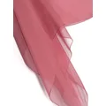 Alberta Ferretti boat neck silk scarf - Pink
