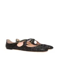 Bally Ballyrina glitter-embellished ballerina shoes - Black