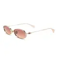 Vivienne Westwood Hardware orb oval-frame sunglasses - Gold