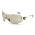 Vivienne Westwood Tina rimless oversize-frame sunglasses - Silver