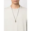 Alexander McQueen snake and skull charm necklace - Silver