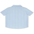 Gucci Kids logo-jacquard poplin shirt - Blue