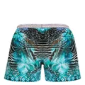 Camilla mix-print swim shorts - Blue