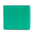 Marni logo-embroidered leather wallet - Green