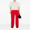 Burberry canvas cotton trousers - Red