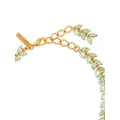 Oscar de la Renta Crystal Leaves jewel necklace - Green