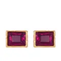 Oscar de la Renta Square Crystal earrings - Pink