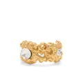 Oscar de la Renta Coral crystal-embellished ring - Gold