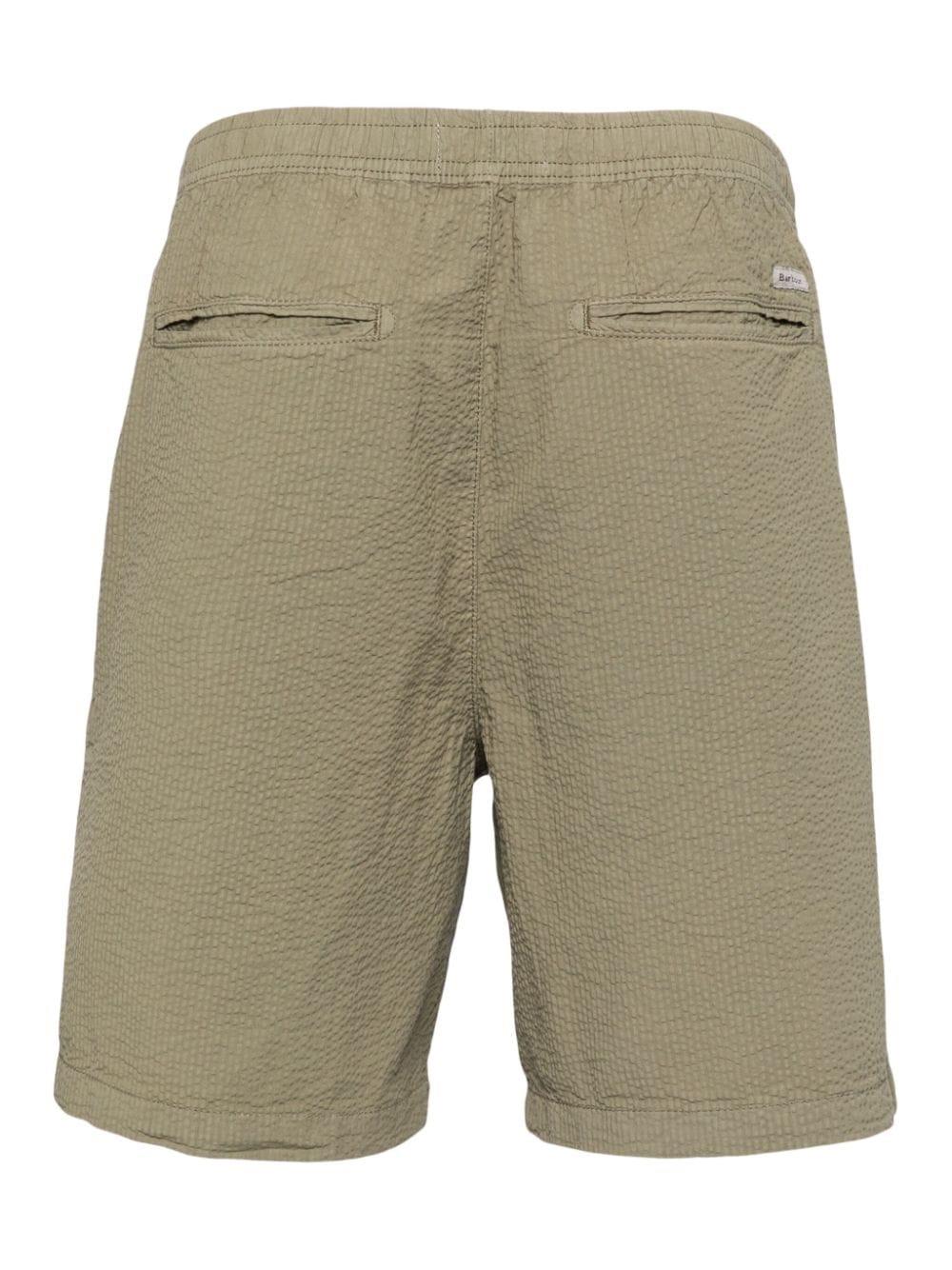 Barbour Melbury cotton seersucker shorts - Green