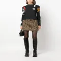 MSGM leopard print mini skirt - Brown