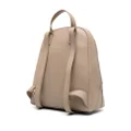 Calvin Klein logo-lettering faux-leather backpack - Neutrals