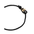 Paul Smith logo-tag braided bracelet - Black