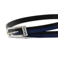 Paul Smith herringbone leather bracelet - Black