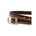 Paul Smith herringbone leather bracelet - Brown