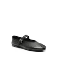 The Row Boheme MJ leather ballerina shoes - Black