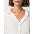 Saint Laurent shell-pendant necklace - White
