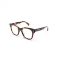Kenzo tortoiseshell wayfarer-frame glasses - Brown
