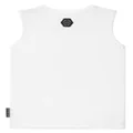 Philipp Plein crystal-embellished cotton T-shirt - White