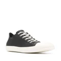 Rick Owens contrasting-toecap leather sneakers - Black