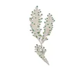 Oscar de la Renta Cactus Branch crystal-embellished stud earrings - Silver