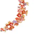 Oscar de la Renta floral enamel crystal-embellished necklace - Gold