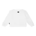 Philipp Plein Junior Teddy Bear crystal-embellished sweatshirt - White