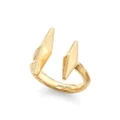 Jimmy Choo logo-engraved ring - Gold