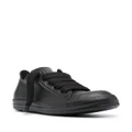 Rick Owens oversize-shoelace leather sneakers - Black