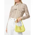 Versace Greca-detail leather shoulder bag - Yellow
