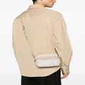 Versace Barocco-jacquard leather messenger bag - Neutrals