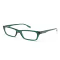 Karl Lagerfeld rectangle-frame logo glasses - Green