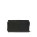 Roberto Cavalli monogram-plaque leather wallet - Black