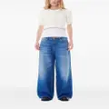 GANNI mid-rise wide-leg jeans - Blue