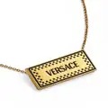 Versace logo-plate pendant necklace - Gold
