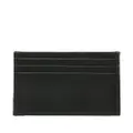 Roberto Cavalli monogram-plaque quilted cardholder - Black