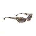 Marni cat-eye frame sunglasses - Neutrals