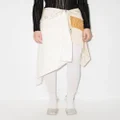 Givenchy zip-front asymmetric skirt - Neutrals