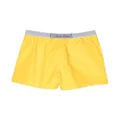 Calvin Klein logo-waistband swim shorts - Yellow