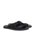 Ferragamo Gancini-jacquard sandals - Black